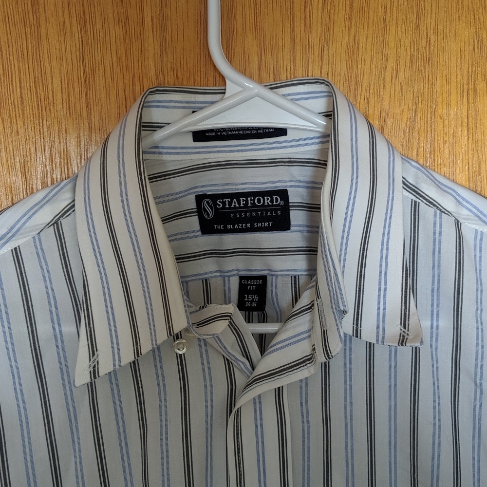 Stafford Striped Blazer Dress Shirt - Picture 2 of 3